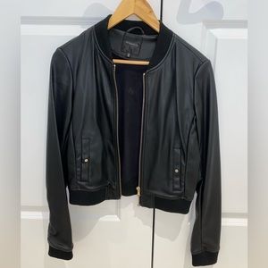 Leather Bomber Jacket